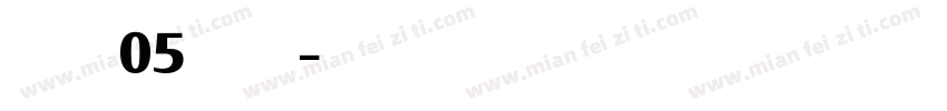 KievitW05 Black字体转换
